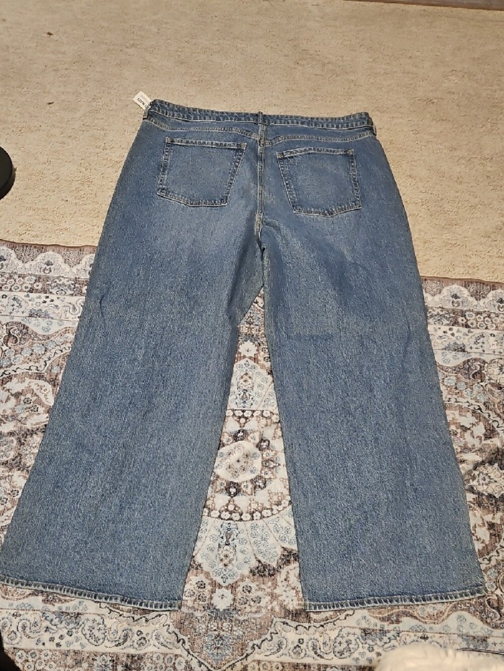 Old Navy Light Blue Wide Leg Jeans - Picture 5 of 9